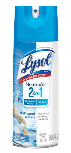 LYSOL Disinfectant Spray  Neutra Air 2 in 1  Driftwood Waters Discontinued April 2021